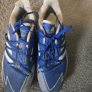 adidas Blue and White Soccer Cleats